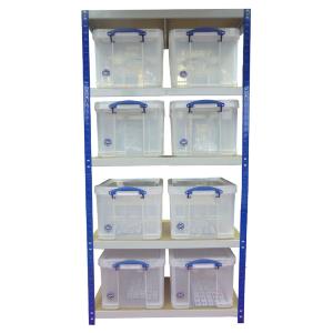 Storage Shelving (900 x 450) 8 x 35 Litre Really Useful Boxes